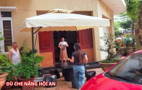 dù che nắng tại hội an