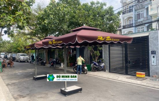 dù che nắng cafe mỹ tho