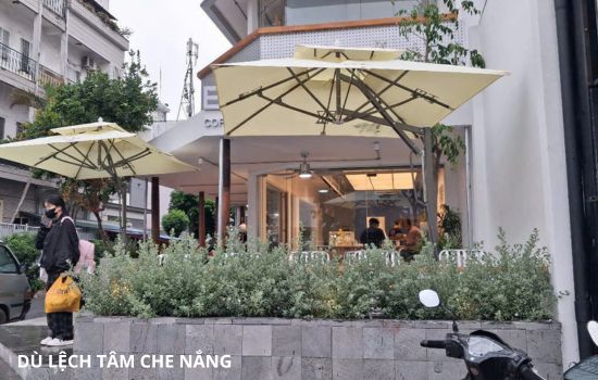 dù lệch tâm vuông che nắng