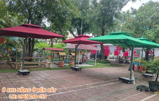 ô che nắng ở bến cát