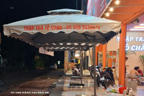 dù che nắng ở nhà bè