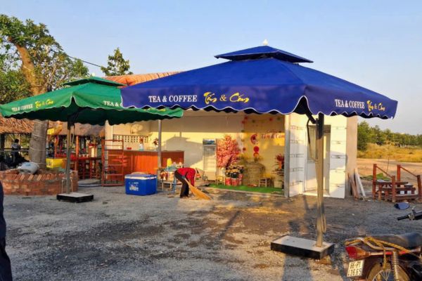 dù che nắng ở long thành