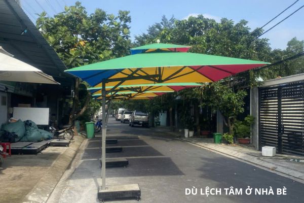 dù lệch tâm ở nhà bè