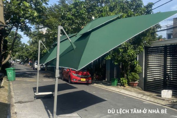 dù lệch tâm ở nhà bè