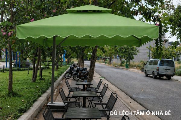 dù lệch tâm ở nhà bè