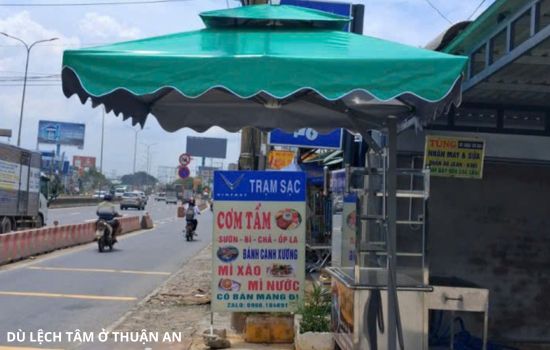 dù lệch tâm ở thuận an