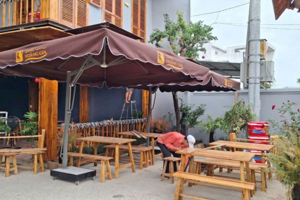 dù che nắng nhà hàng